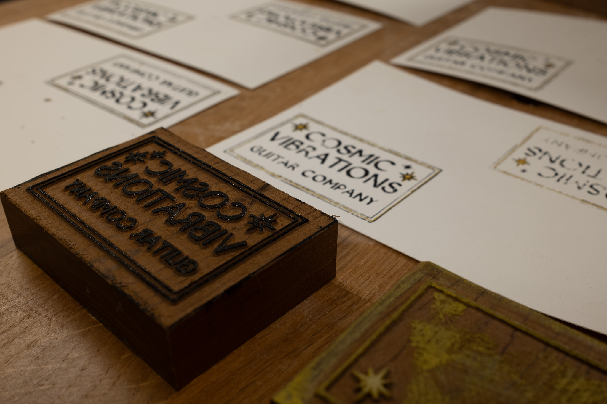 Wooden print block